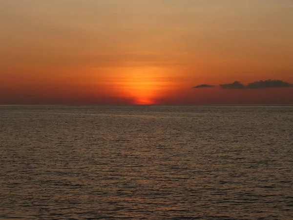 Sonnenuntergang Strand Der Malediven — Stockfoto