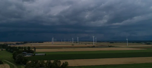 Roll cloud gathers to a storm in the sky