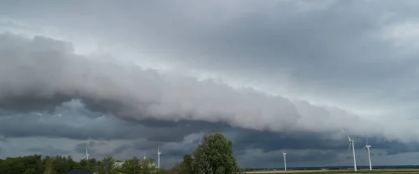 Roll cloud gathers to a storm in the sky