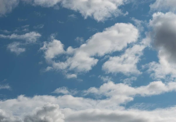 Nuvens Brancas Céu Azul Como Fundo — Fotografia de Stock