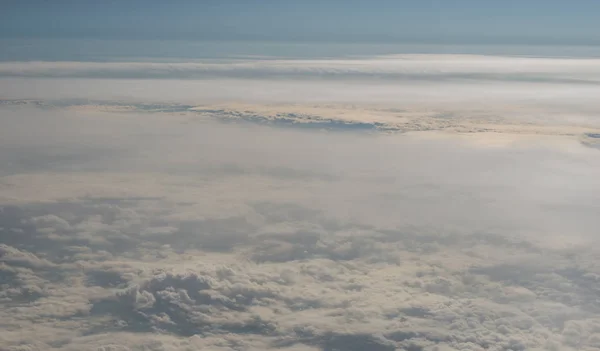 Luftaufnahme Von Wolkenfeldern Über Den Wolken — Stockfoto