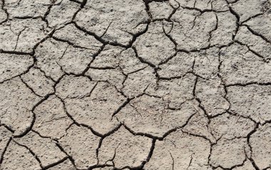 Kumlu toprak dokusu kombinasyon için arka plan olarak kurumuş 