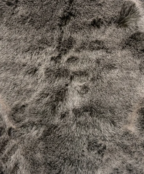 Серый Мягкий Пушистый Овчины Качестве Фона — стоковое фото