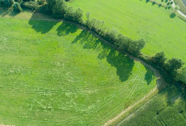 Drones Vista Aérea Varios Campos Agrícolas Schleswig Holstein — Foto de Stock