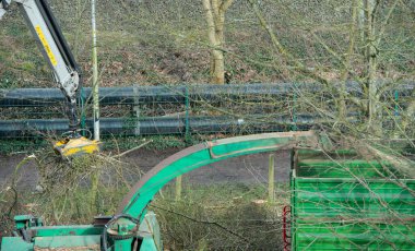 Endüstriyel öğütücüde dal ve dal öğütme