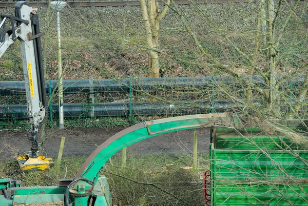 Endüstriyel öğütücüde dal ve dal öğütme