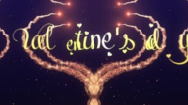 Sevgililer günü kalp kırmızı şarap sıçrama yapılmış görünüyor. Sonra kalp dağılma. Mavi arka planda izole edilmiştir. Benim Sevgililer Paylaş aşkı ol. Eylem. Animasyon. 4k.