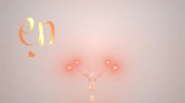 Sevgililer günü kalp turuncu sıçrama yapılmış görünüyor. Sonra kalp dağılma. Beyaz arka planda izole edilmiştir. Benim Sevgililer Paylaş aşkı ol. Eylem. Animasyon. 4k.