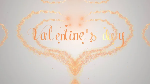 Šťastného Valentýna. Zpověď lásky. Valentines Day srdce z oranžové stříkance izolované na světle bílém pozadí. Sdílet lásku. — Stock fotografie