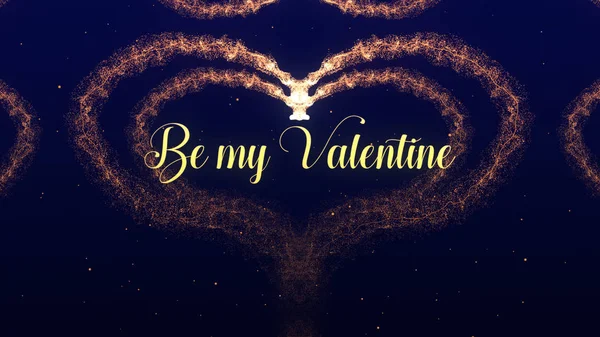 Valentines dag hart gemaakt van rode wijn splash geïsoleerd op blauwe achtergrond. Wees mijn Valentijn aandeel liefde. — Stockfoto