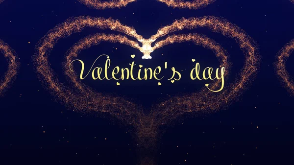 Valentinky denní srdce vyrobené z červeného vína, izolované na modrém pozadí. Buď moje Valentýnka láska. — Stock fotografie