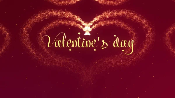 빨간 배경에 고립 된 레드 와인 스플래시로 만든 발렌타인 데이 하트. 나의 발렌타인 데이 공유 사랑. — 스톡 사진
