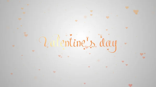 Ik hou van je liefde belijden. Valentines Day belettering is geïsoleerd op lichte witte achtergrond, die is met met kleine schattige rode harten. Delen liefde. — Stockfoto