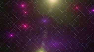 Festival Paskalya tatil sezonu. Gülümseyen genç kadın Paskalya bunny kulaklar atlama ve kopya alanı seyir pembe arka plan üzerinde.