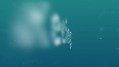 Pazarlama ile ilgili konu kelimeleri ile Açık mavi arka plan. Kalın sözcük bağlı kavram sözcüklerinden görünür. Yakından kapatın. Kopya alanı. 3d. Animatiom. 4k.