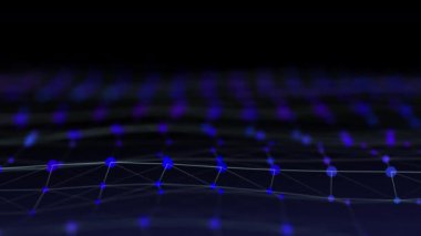 Soyut teknoloji ve bilim ayna soyut video arka plan.