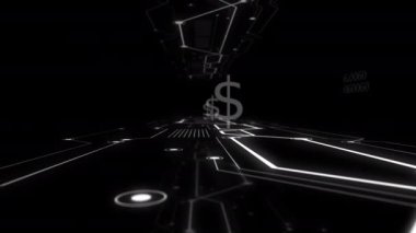 Video arka planda döviz kuru kavramı soyut zoom.