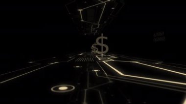 Video arka planda döviz kuru kavramı soyut zoom.