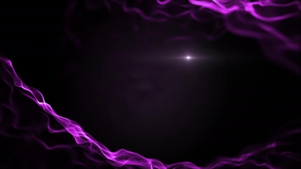 Abstract loopable purple, violet wavy motion background. 4K. — Stock Video