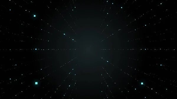 Schwarzer Hintergrund mit funkelnden abstrakten geometrischen Sternenmustern. — Stockfoto