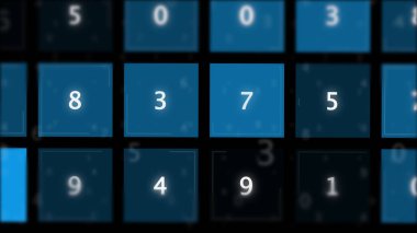 Bingo oyun numaraları soyut tahta.