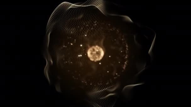 Concepto de nacimiento de una nueva vida en el universo, vídeo abstracto . — Vídeo de stock