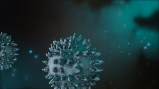 3D анимация системы антител вызвана для борьбы с вирусом . — стоковое видео