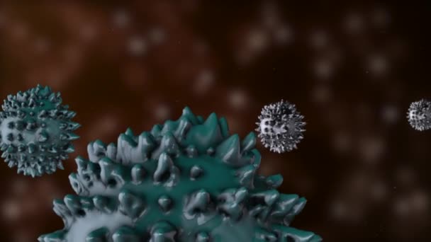 3D-Animation des Antikörper-Systems zur Bekämpfung des Virus. — Stockvideo