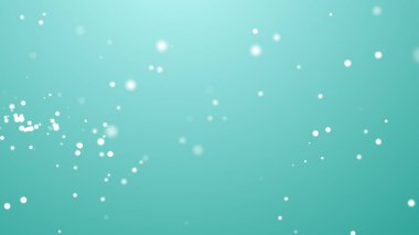 Mavi arkaplan üzerinde bokeh olan ışıldayan parçacıklar.