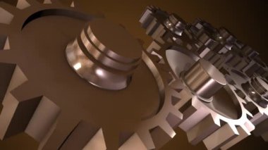 Vites eski saatin mekanizmasında hassas bir doğrulukla dönüyor..