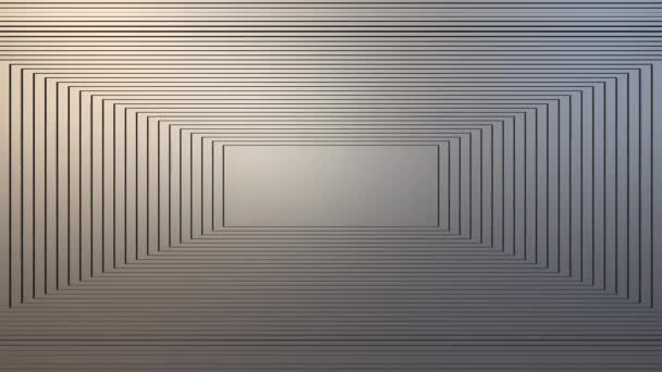 Abstract 4K achtergrond naadloze lus van aluminium rechthoeken soepele beweging. — Stockvideo