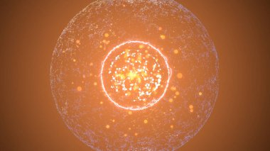 Güçlü ve ruhsal pleksus elementlerinin ve sonsuz enerji kaynağının plazma topu etkisi.