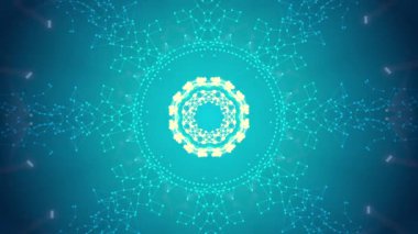 Mavi yıldız patlaması güzel bir pleksus parçacığı nebulası oluşturdu..