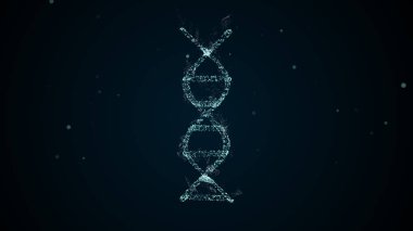 Dijital pleksus DNA molekülünün soyut teknolojik temsili