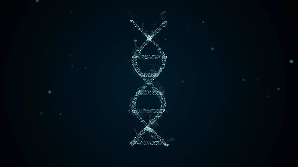Representación tecnológica abstracta de la molécula de ADN del plexo digital Imágenes de stock libres de derechos