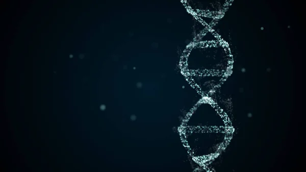 Analyse de la construction de l'ADN conçue à partir de particules génétiques et de canaux alpha. — Photo