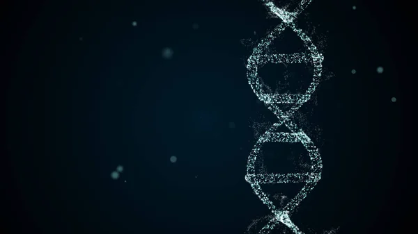 디지털 공간에서 의 DNA 구조 분석. — 스톡 사진