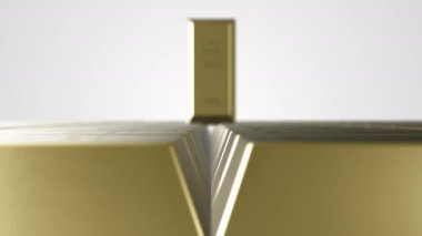 4K videoda değerli metalle arka plan.