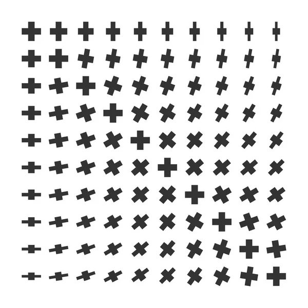 向量交叉黑色单色最小现代动态抽象半色调梯度纹理查出的白色背景 — 图库矢量图片