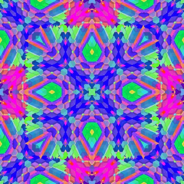 renkli çeşitli şekiller canlı fütüristik yüksek detaylı soyut geometrik arka plan sürekli değişen sorunsuz pıtırtı vektör