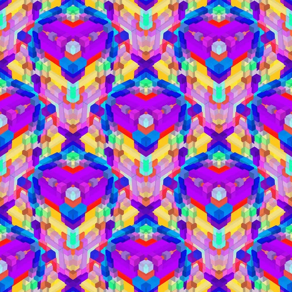 Vecteur Coloré Diverses Formes Vibrante Futuriste Haute Détaillée Fond Géométrique — Image vectorielle