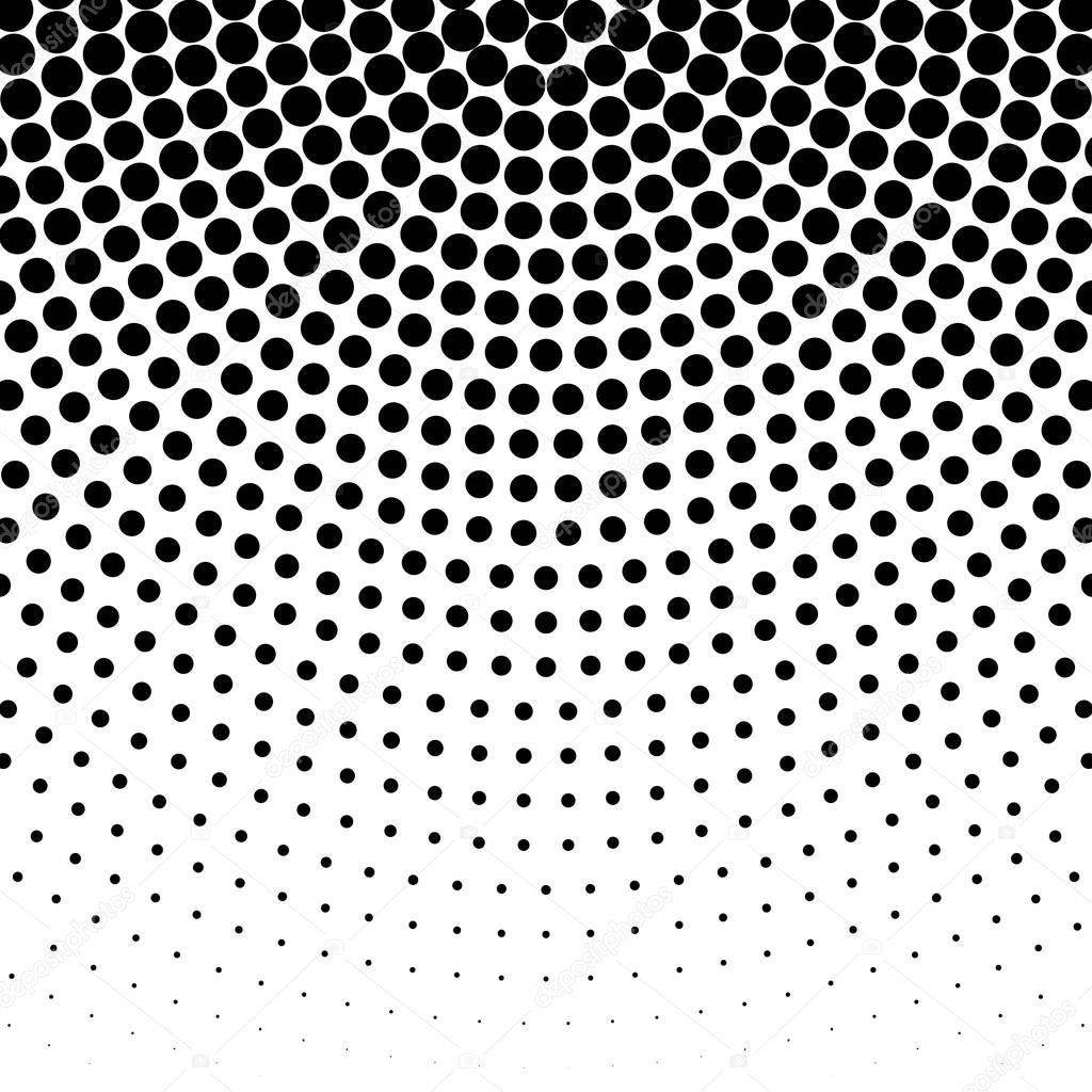 vector black monochrome minimal modern dynamic abstract halftone linear radial gradient texture isolated on white backgroun