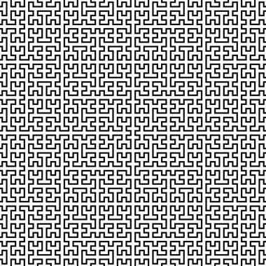 vektör siyah beyaz tek renkli soyut geometrik Dikişsiz desen arka planlar, kaydırılan kağıt, kumaş baskılar ve çeşitli yüzey tasarımı için