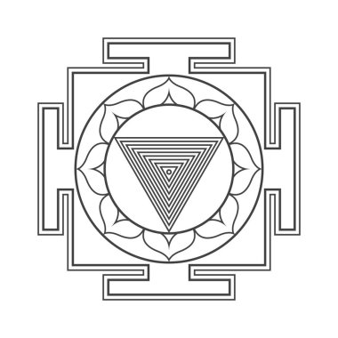 hinduism yantra sacred geometry mandal clipart