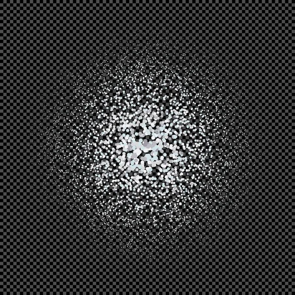 Lesklý stříbrný třpytící se šumivé textur — Stockový vektor