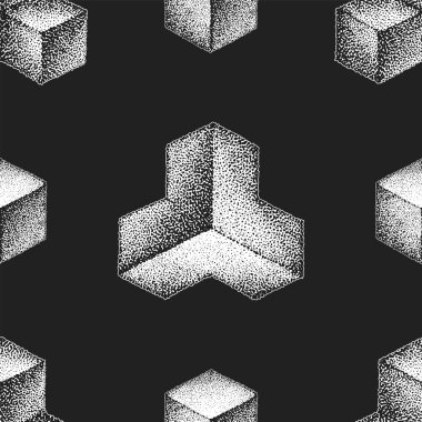 el dotart blackwork patter çizilmiş