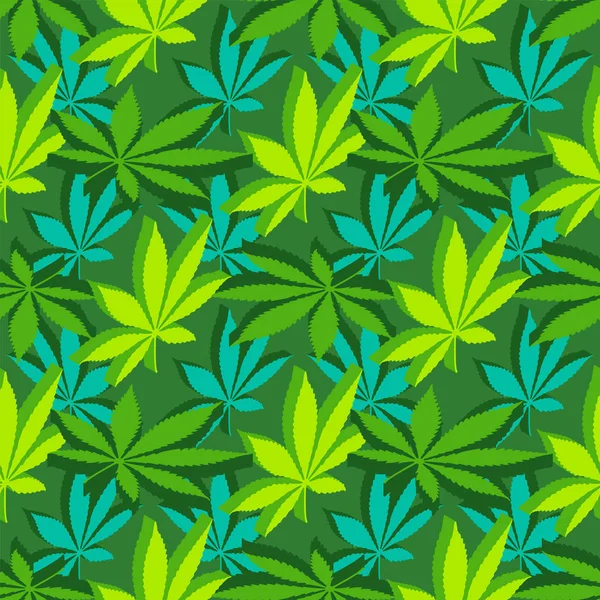 İzometri marihuana yaprakları pürüzsüz konuşmalar — Stok Vektör