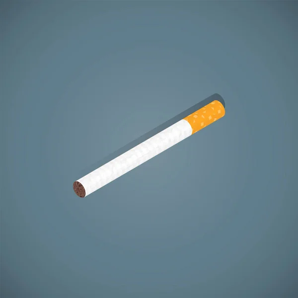 Diseño isométrico habitual cigarrillo illustratio — Vector de stock