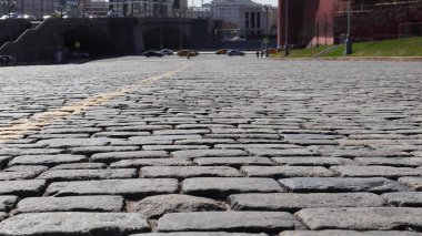 Moskova 'daki Kızıl Meydan' da taş döşeme