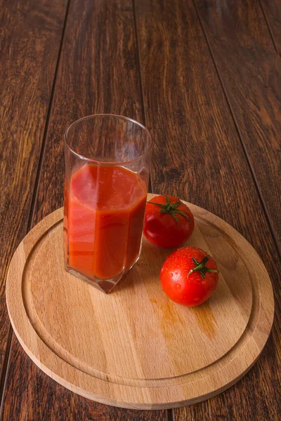 Fresh Tomatoes Tomato Juice — Stock Photo, Image